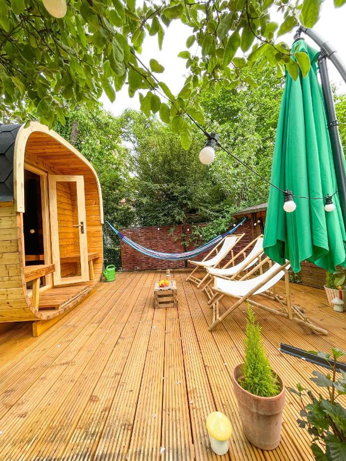 Souterrainwohnung Mit Grossem Garten Und Sauna Касел Екстериор снимка